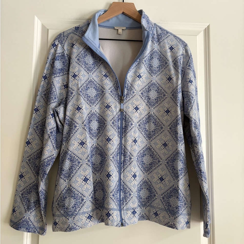 Talbots Factory Zip Front Top/Lightweight Jacket